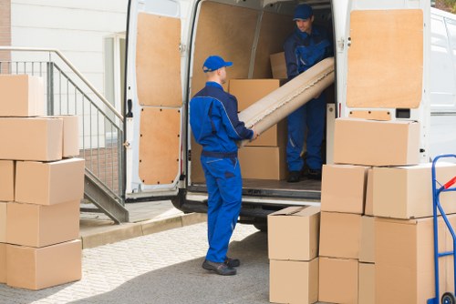 Moving team helping with a house move in Isleworth