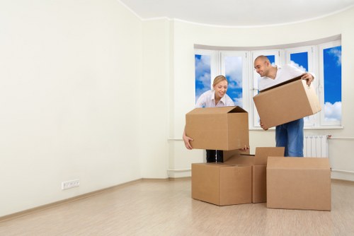 Man with a van loading furniture in Isleworth