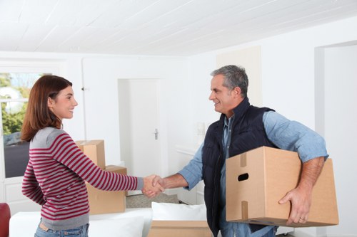 House removal team helping with a local move in Isleworth