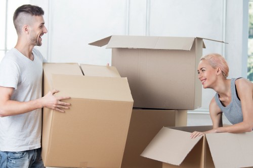 Commercial packing and unpacking service for an Isleworth office move
