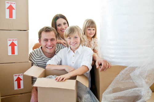 Local office move team handling desks and files in Isleworth