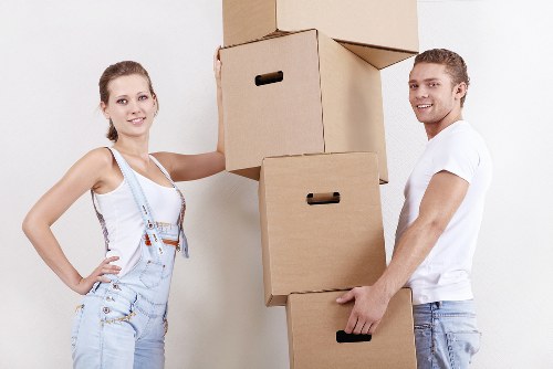 Business relocation checklist and moving equipment for Isleworth premises